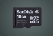 microSDHCメモリカード 16GBの写真